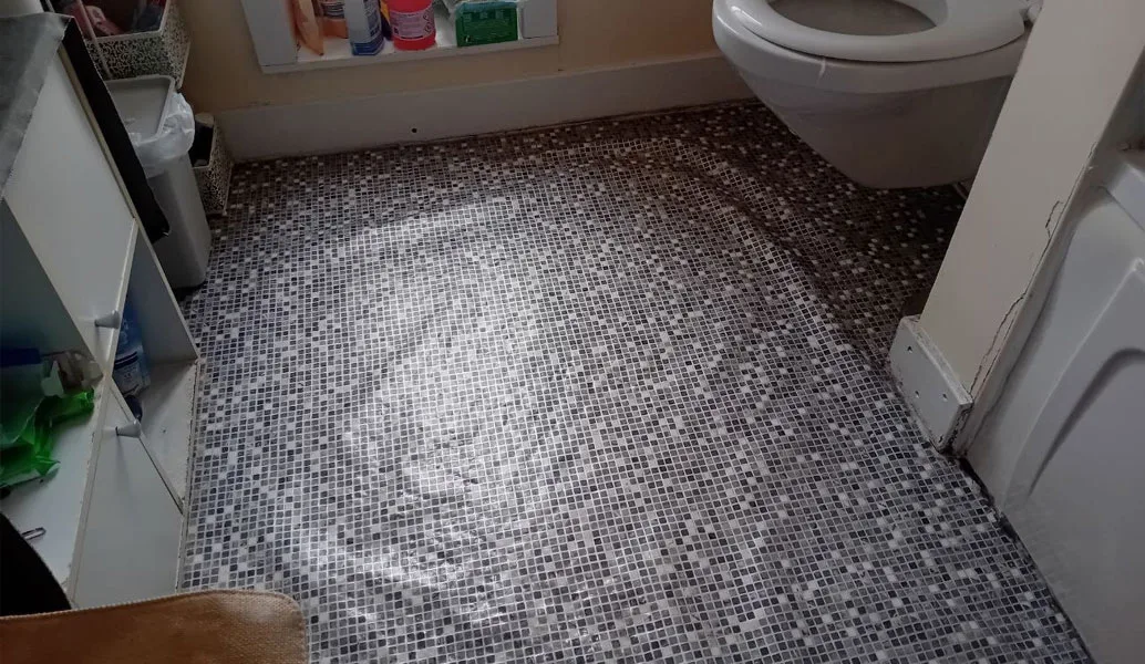 Bathroom Lino Floor Before
