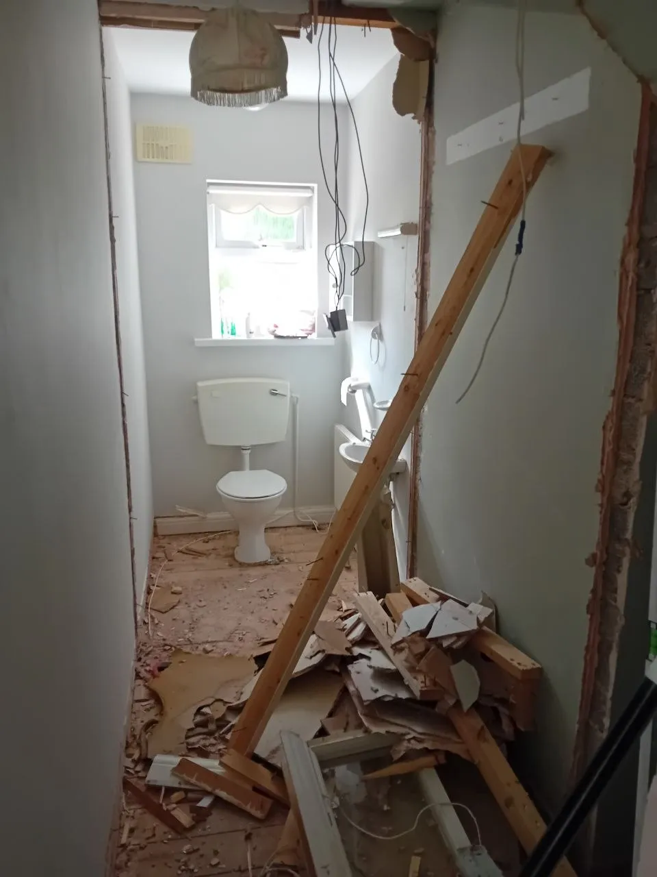 Bathroom Enlargement and Renovation - Before