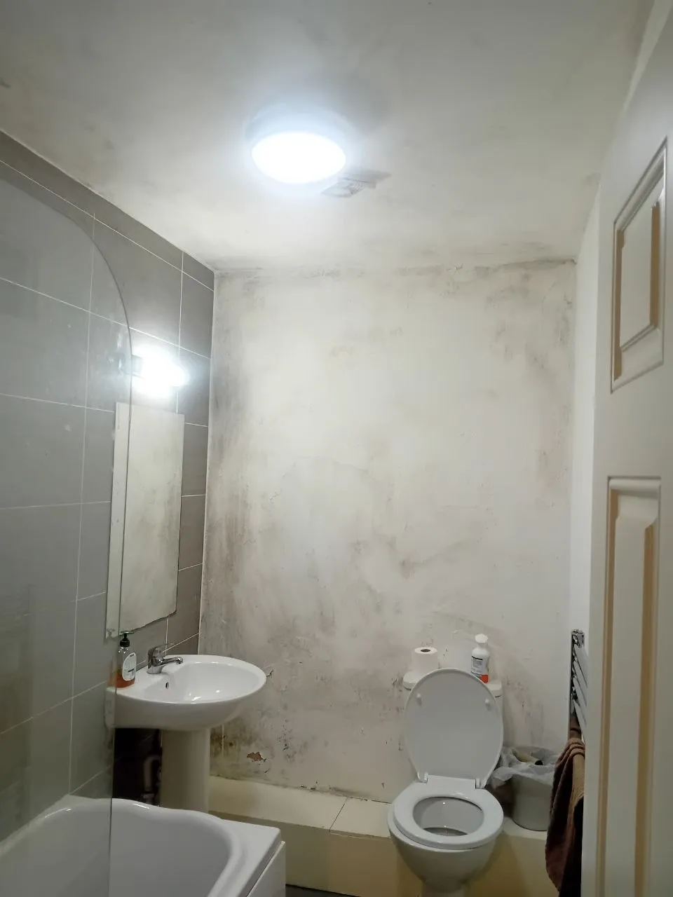 Bathroom Mould Treatment - Before