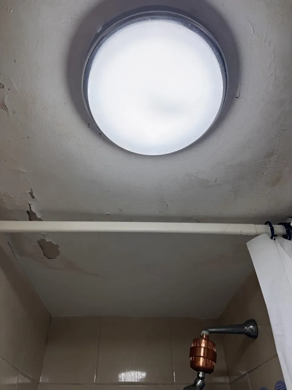 En-Suite ceiling resoration after leak - Before